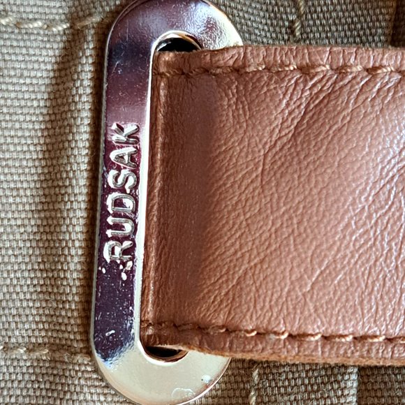 RUDSAK MADE IN CANADA moto crop JACKET Sz LARGE CANVAS & LEATHER RARE A GEM WO - Picture 10 of 15